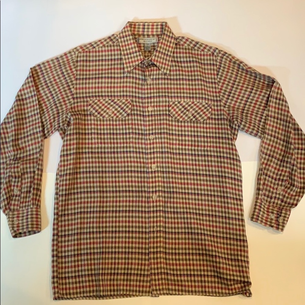 Vintage Oshman's Plaid Button Down Shirt Size L